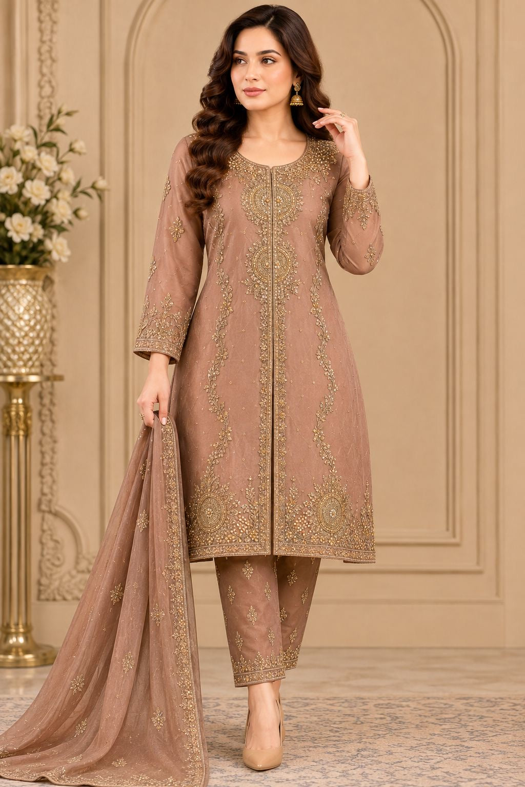 Handmade tissue 3-Piece Suit