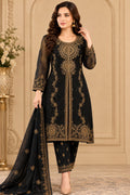 Embroidered Chiffon 3-Piece Suit