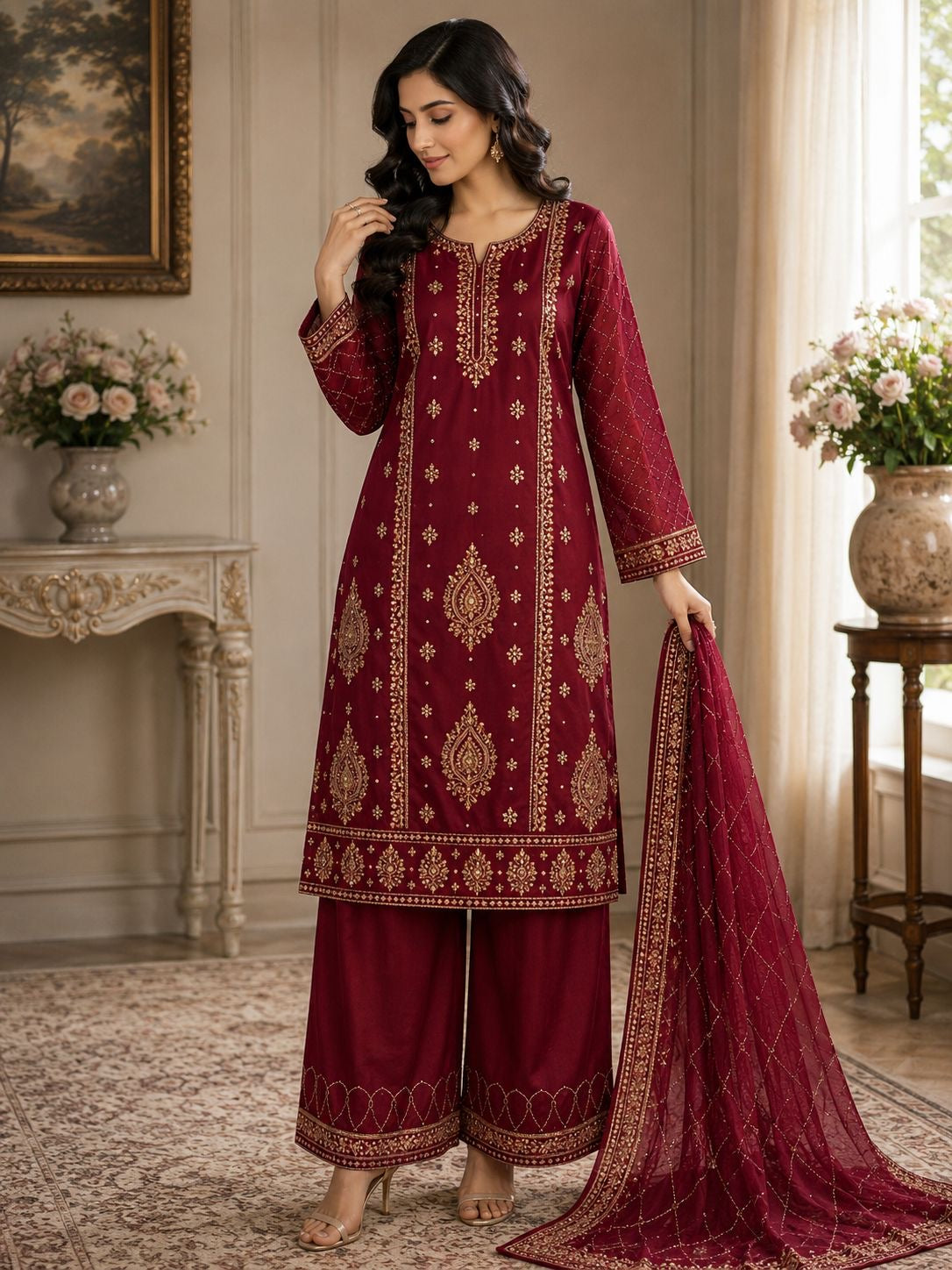 Hand made tissue 3-piece Suit