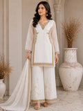 Embroidered 3-Piece Kurta Set
