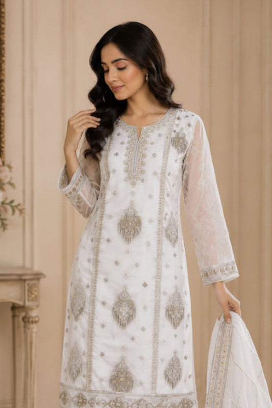 Shfoon Royal Elegant Embroidered 3-piece Suit
